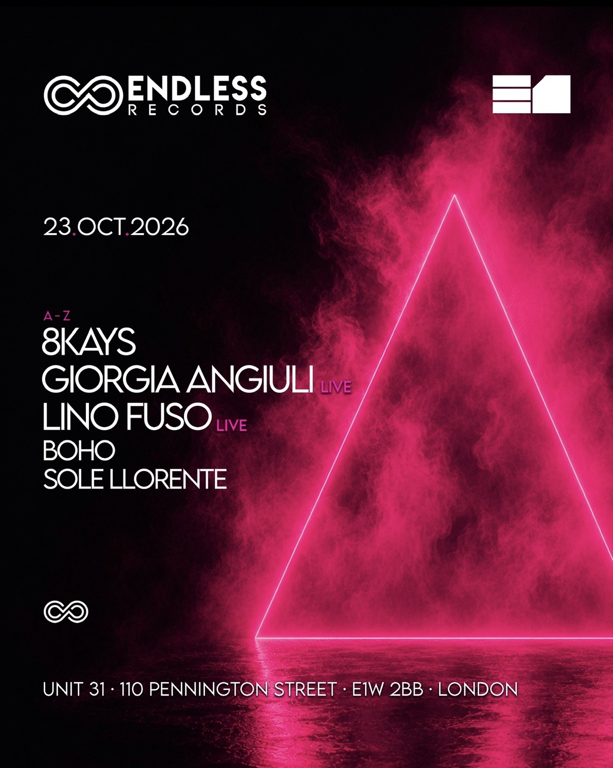 ENDLESS: 8KAYS, Giorgia Angiuli, Lino Fuso, presented by BACARDÍ