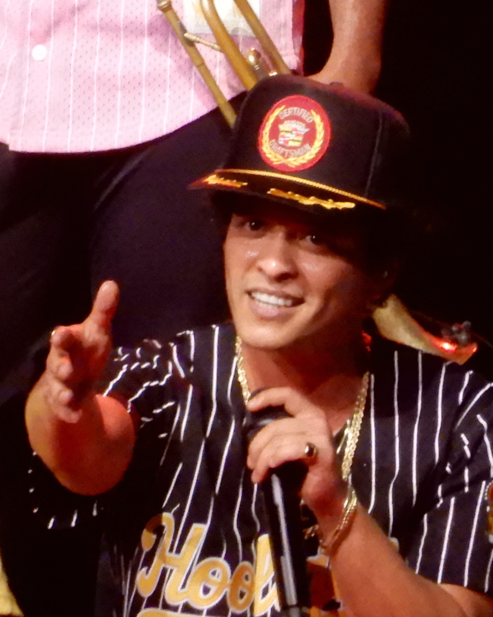 Bruno Mars performing live